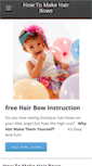 Mobile Screenshot of how-to-make-hair-bows.org